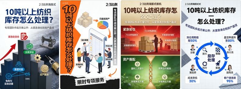10吨以上纺织库存怎么处理？专项团队作战方案公开：从紧急清仓到资产盘活