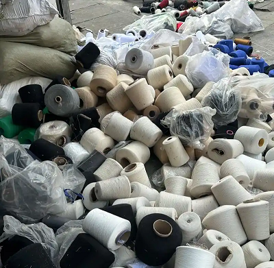 专业回收纺纱厂、针织厂、织布厂产生的纱头、回丝、废纱